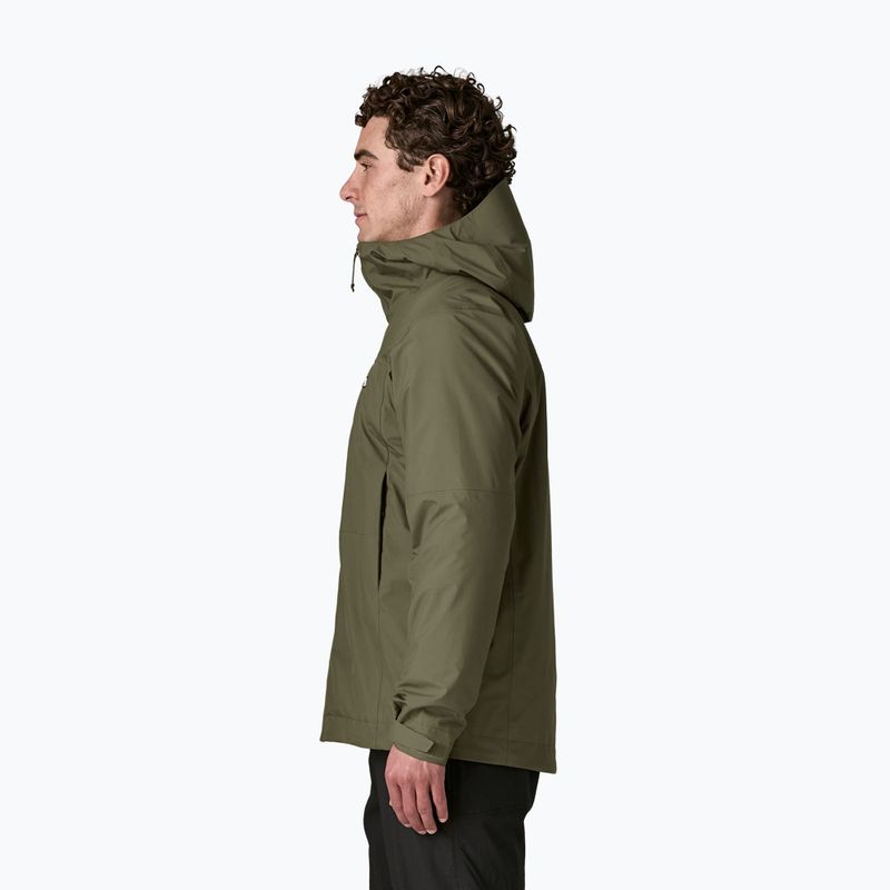 Herren-Regenjacke Patagonia Insulated Boulder Fork Rain basin green 3