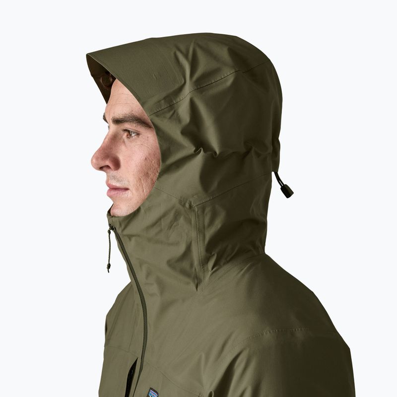 Herren-Regenjacke Patagonia Insulated Boulder Fork Rain basin green 4