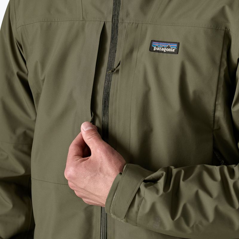 Herren-Regenjacke Patagonia Insulated Boulder Fork Rain basin green 6