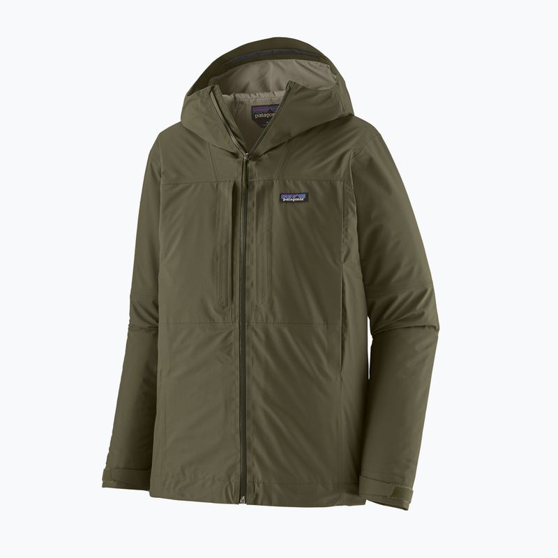 Herren-Regenjacke Patagonia Insulated Boulder Fork Rain basin green 8