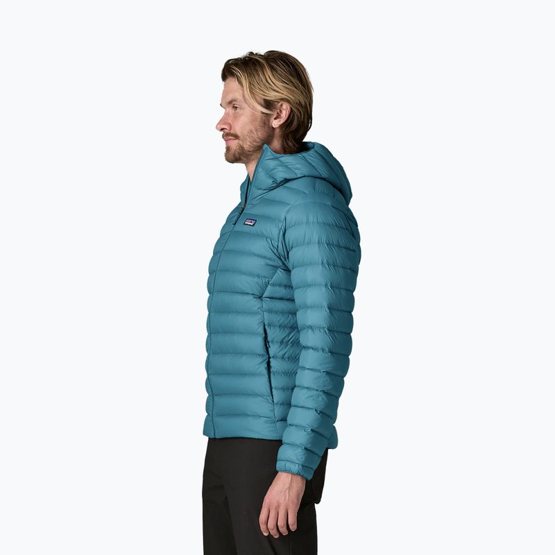 Herren-Daunenjacke Patagonia Down Sweater Hoody glacial blue 3