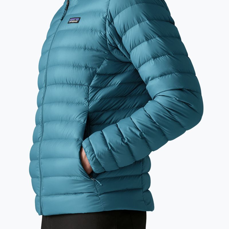 Herren-Daunenjacke Patagonia Down Sweater Hoody glacial blue 4