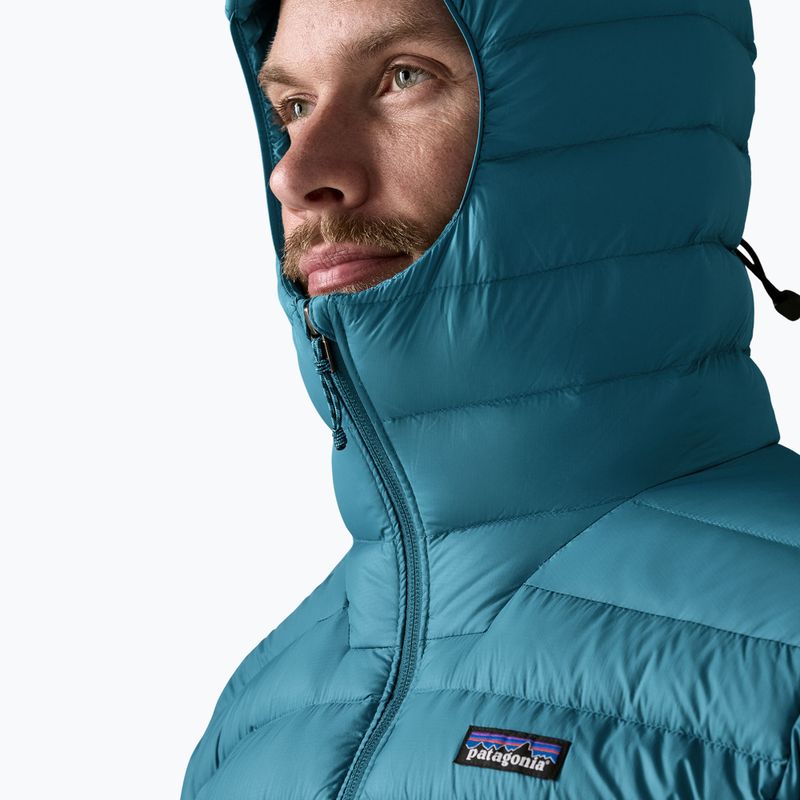 Herren-Daunenjacke Patagonia Down Sweater Hoody glacial blue 6