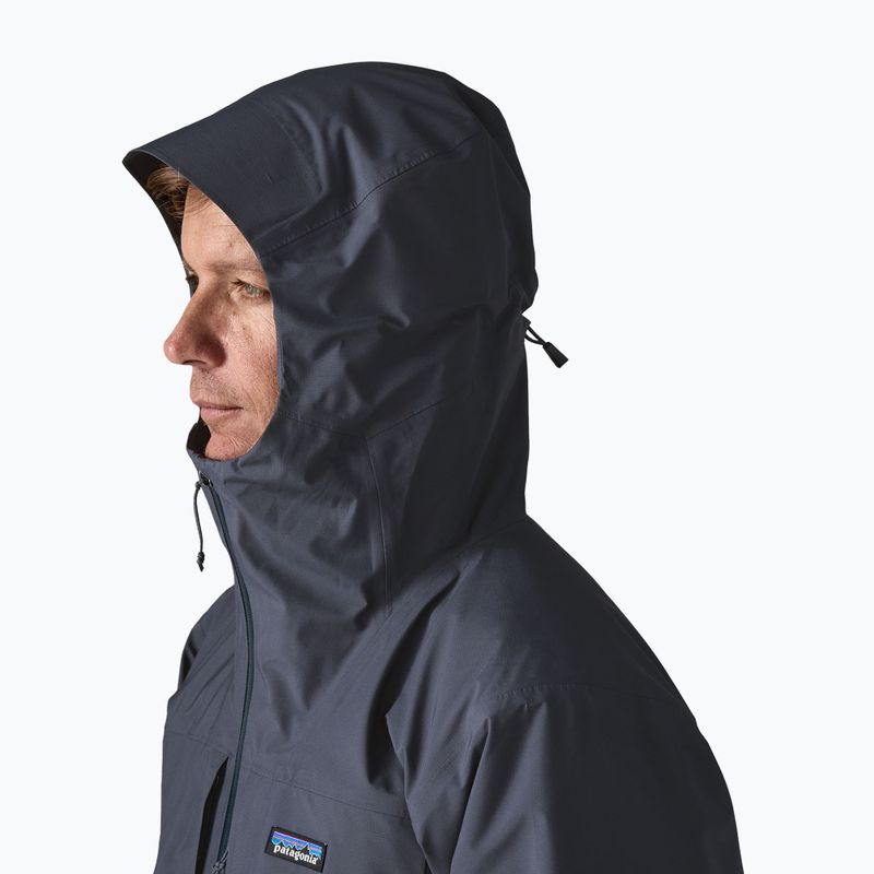 Herren-Regenjacke Patagonia Insulated Boulder Fork Rain smolder blue 4
