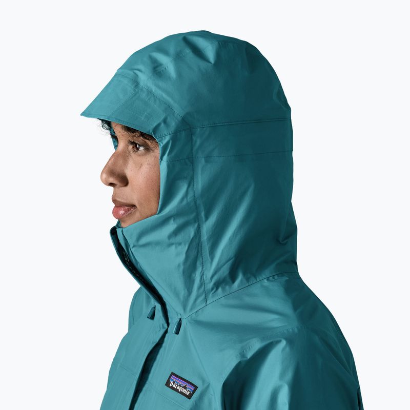 Damen-Regenjacke Patagonia Torrentshell 3L Rain glacial glue 4