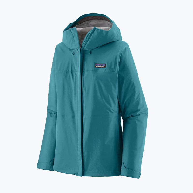 Damen-Regenjacke Patagonia Torrentshell 3L Rain glacial glue 7