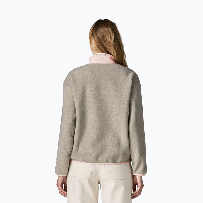 Fleecejacke für Damen Patagonia Synchilla oatmeal heather w/pink frost 2