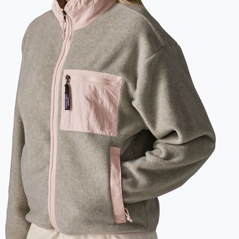 Fleecejacke für Damen Patagonia Synchilla oatmeal heather w/pink frost 4