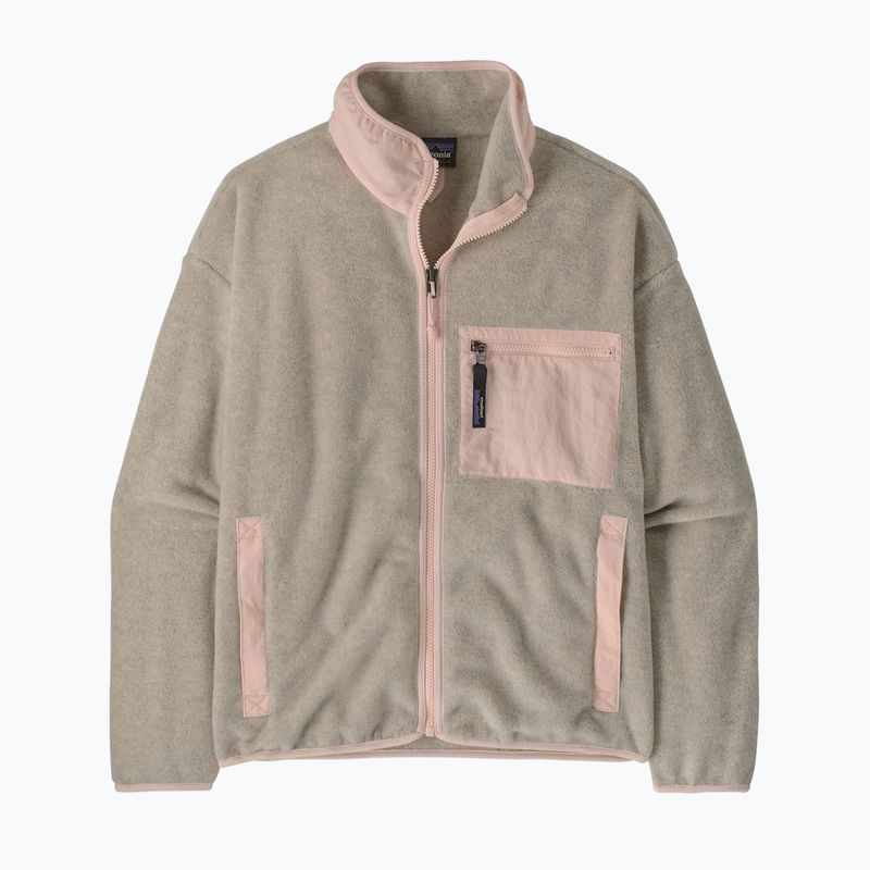 Fleecejacke für Damen Patagonia Synchilla oatmeal heather w/pink frost 5