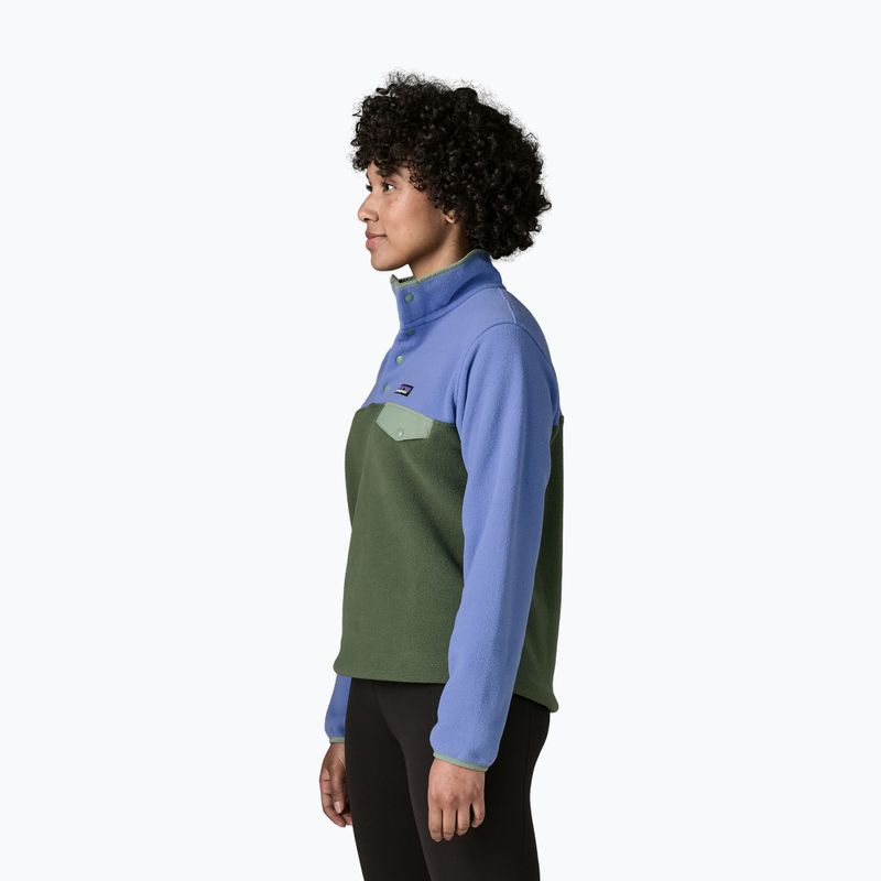 Fleecejacke für Damen Patagonia Lightweight Synchilla Snap-T Pullover canopy green 3