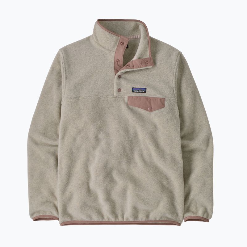 Fleecejacke für Damen Patagonia Lightweight Synchilla Snap-T Pullover oatmeal heather w/moonrise taupe 7
