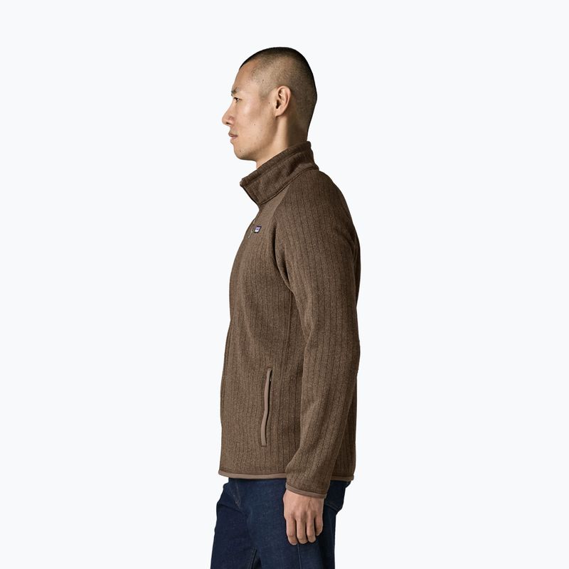 Herren-Trekkingsweatshirt Patagonia Better Sweater Fleece marlow brown rib knit 3