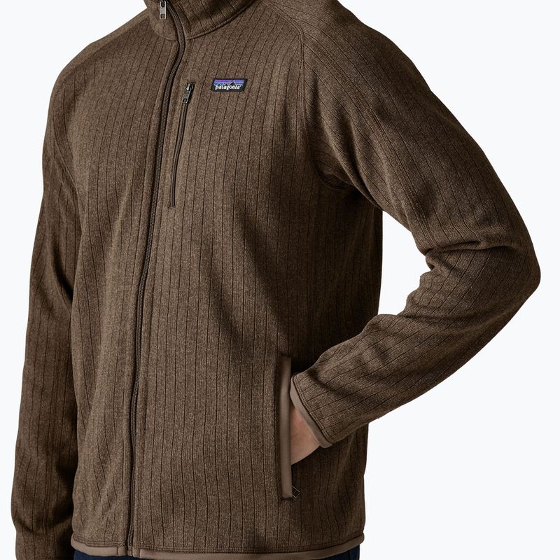 Herren-Trekkingsweatshirt Patagonia Better Sweater Fleece marlow brown rib knit 4