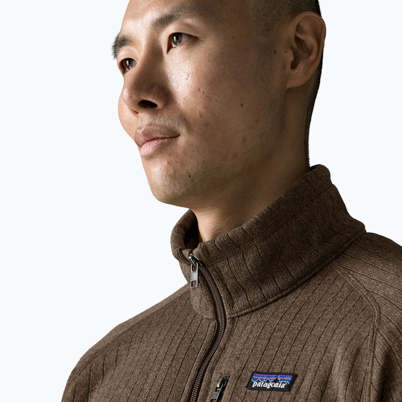 Herren-Trekkingsweatshirt Patagonia Better Sweater Fleece marlow brown rib knit 5