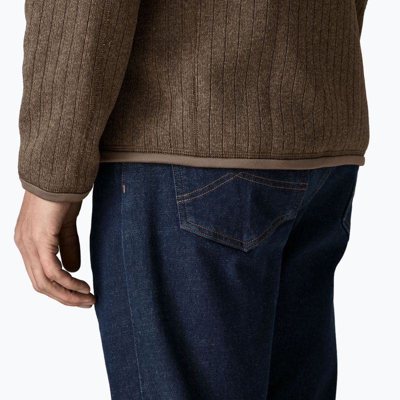 Herren-Trekkingsweatshirt Patagonia Better Sweater Fleece marlow brown rib knit 6