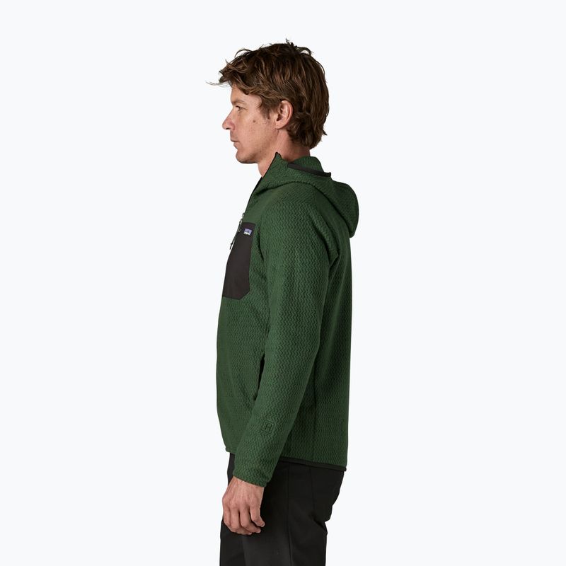 Herren-Trekkingsweatshirt Patagonia R1 Air Full-Zip Hoody treeline green 3