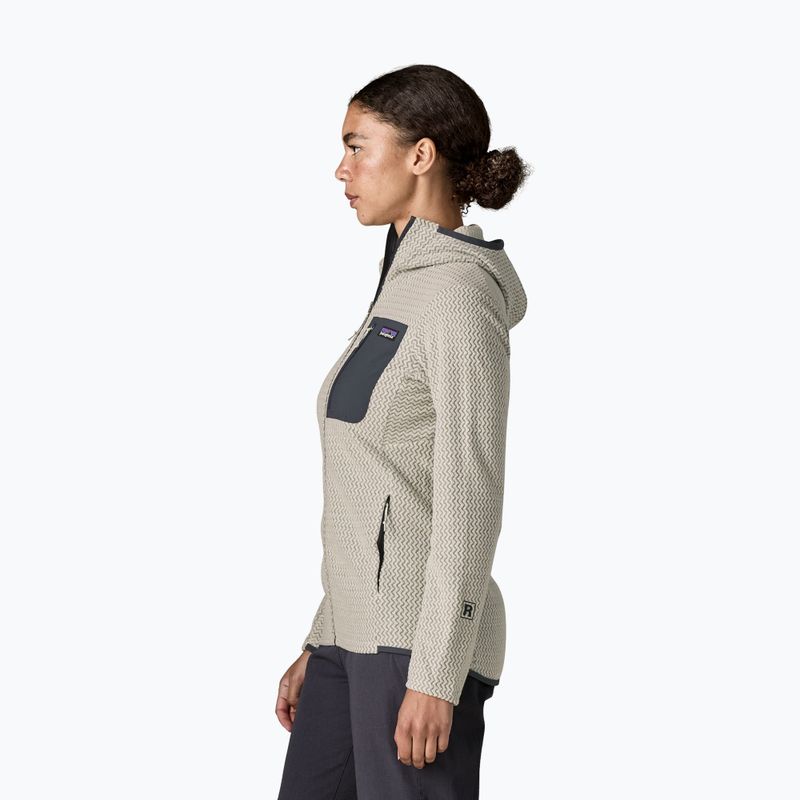 Fleecejacke für Damen Patagonia R1 Air Full-Zip Hoody birch white 3