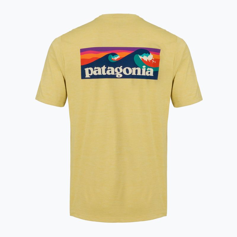 Herren-Shirt Patagonia Capilene Cool Daily Boardshort Logo limestone yellow - light limestone yellow x-dye 2