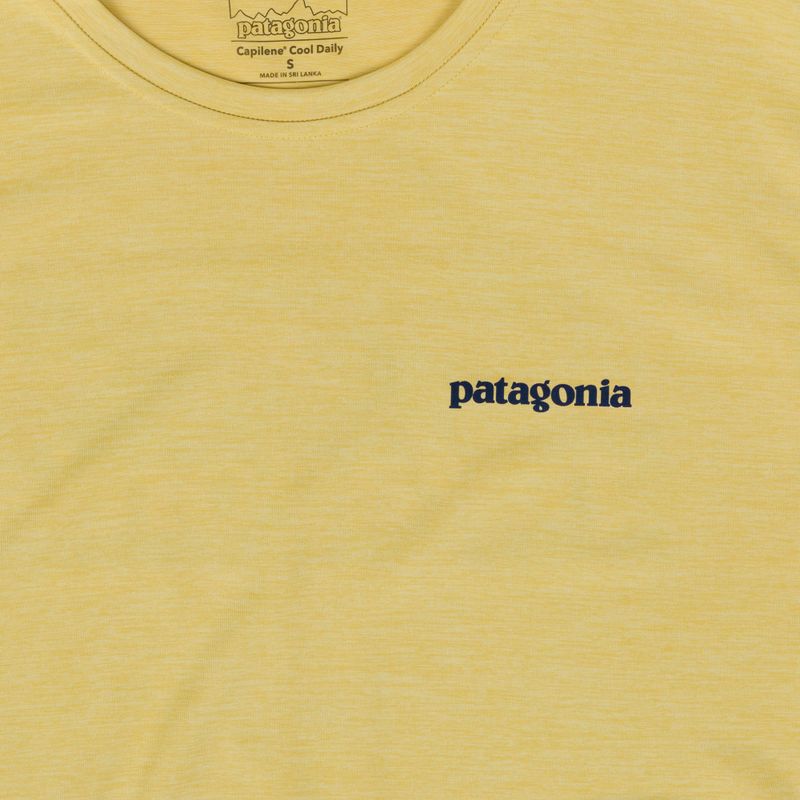 Herren-Shirt Patagonia Capilene Cool Daily Boardshort Logo limestone yellow - light limestone yellow x-dye 3