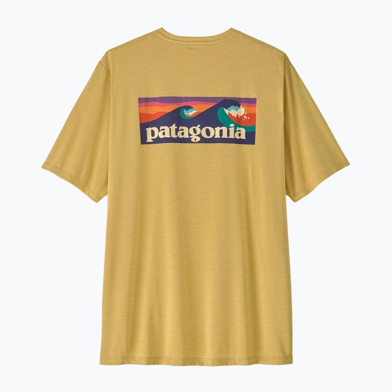Herren-Shirt Patagonia Capilene Cool Daily Boardshort Logo limestone yellow - light limestone yellow x-dye 2