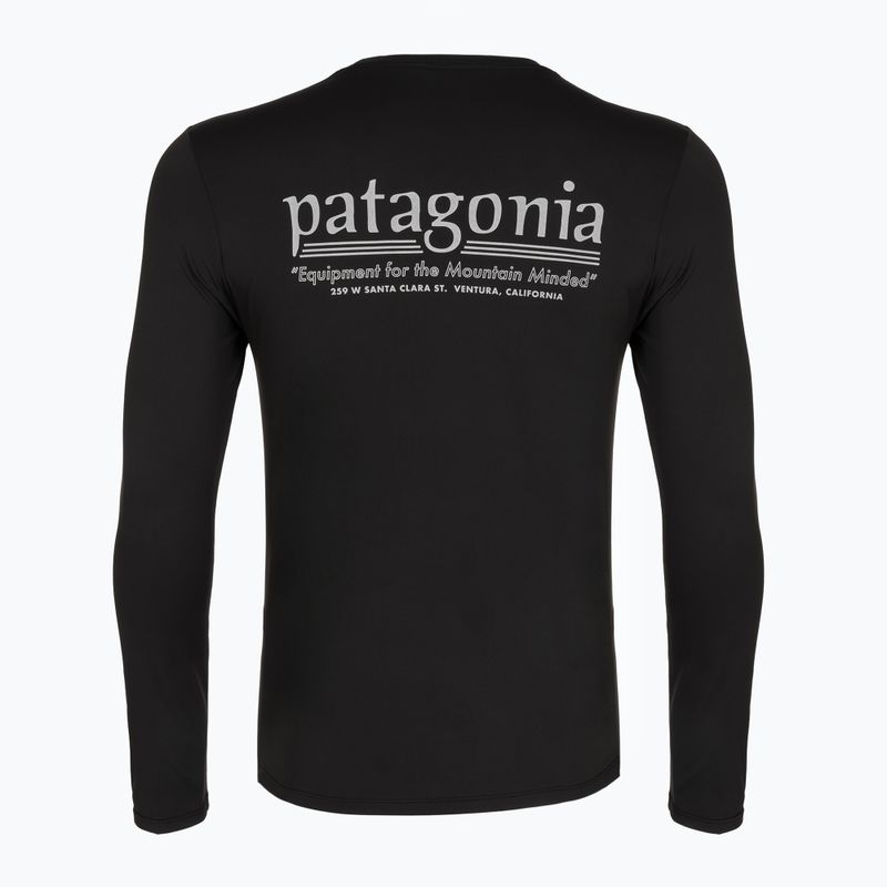 Herren-Trekkingshirt mit langen Ärmeln Patagonia Cap Cool Daily Hut Tripper LS black 2