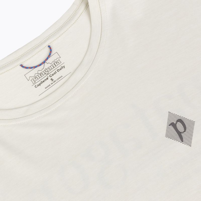 Herren-Trekkingshirt mit langen Ärmeln Patagonia Cap Cool Daily Hut Tripper LS dyno white 3