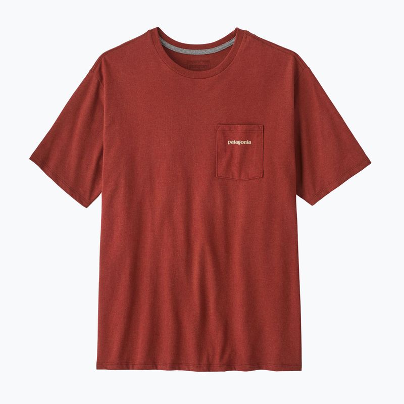 Herren-Shirt Patagonia Boardshort Logo Pocket Responsibili rusty red