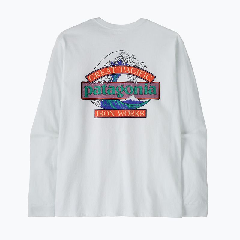 Longsleeve Herren Patagonia Great Waves Responsibili-Tee LS fiber white 2