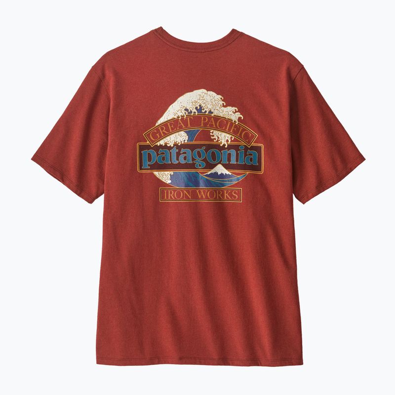Herren-Shirt Patagonia Great Waves Responsibili-Tee rusty red 2
