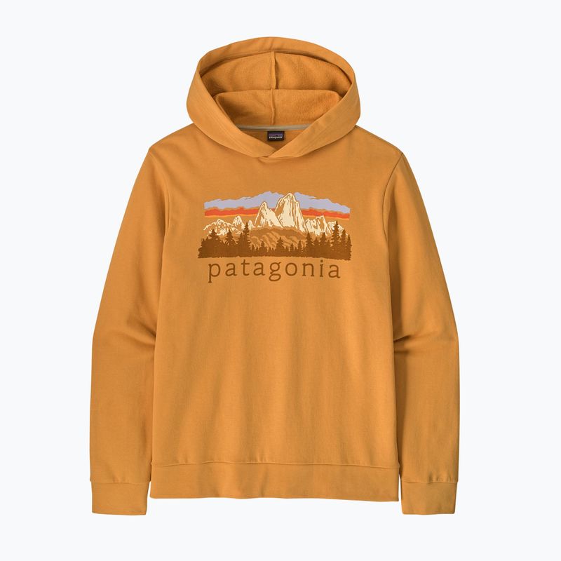 Herren-Trekkingsweatshirt Patagonia Fitz Roy Foothills Daily Hoody dried mango