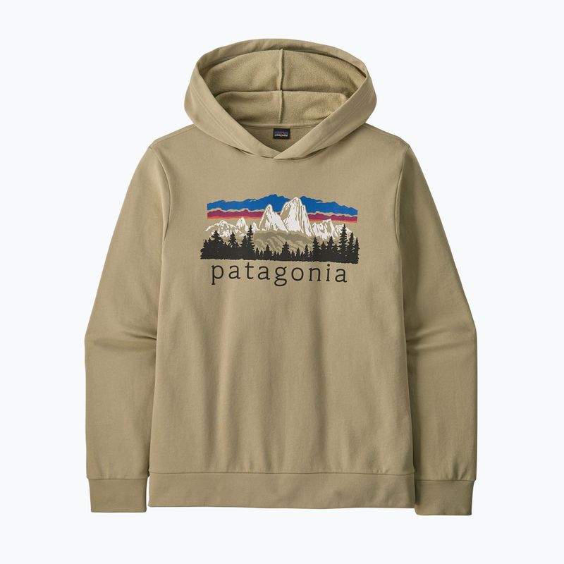 Herren-Trekkingsweatshirt Patagonia Fitz Roy Foothills Daily Hoody weathered stone 2
