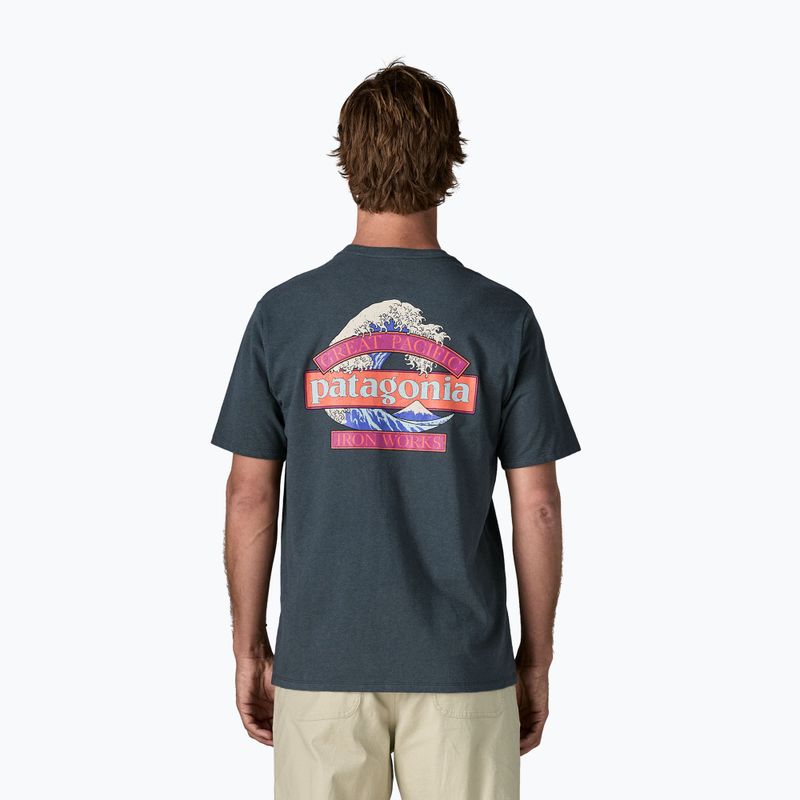 Herren-Shirt Patagonia Great Waves Responsibili-Tee summit blue 2