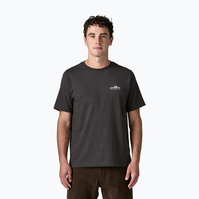 Herren-Shirt Patagonia Fitz Roy Foothills ink black