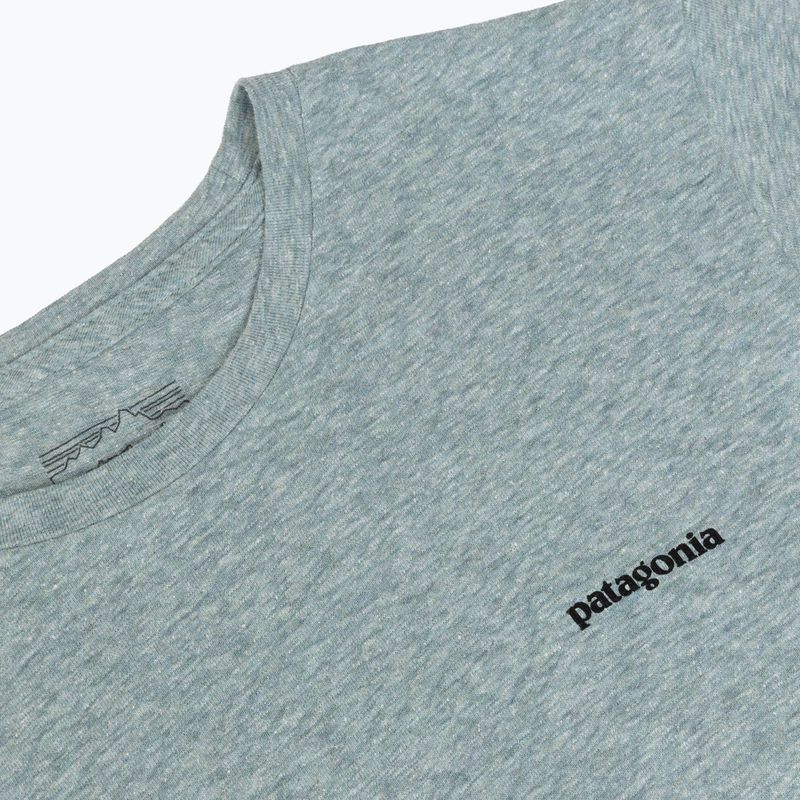 Damen-T-Shirt Patagonia P-6 Logo Responsibili-Tee blue sage 4
