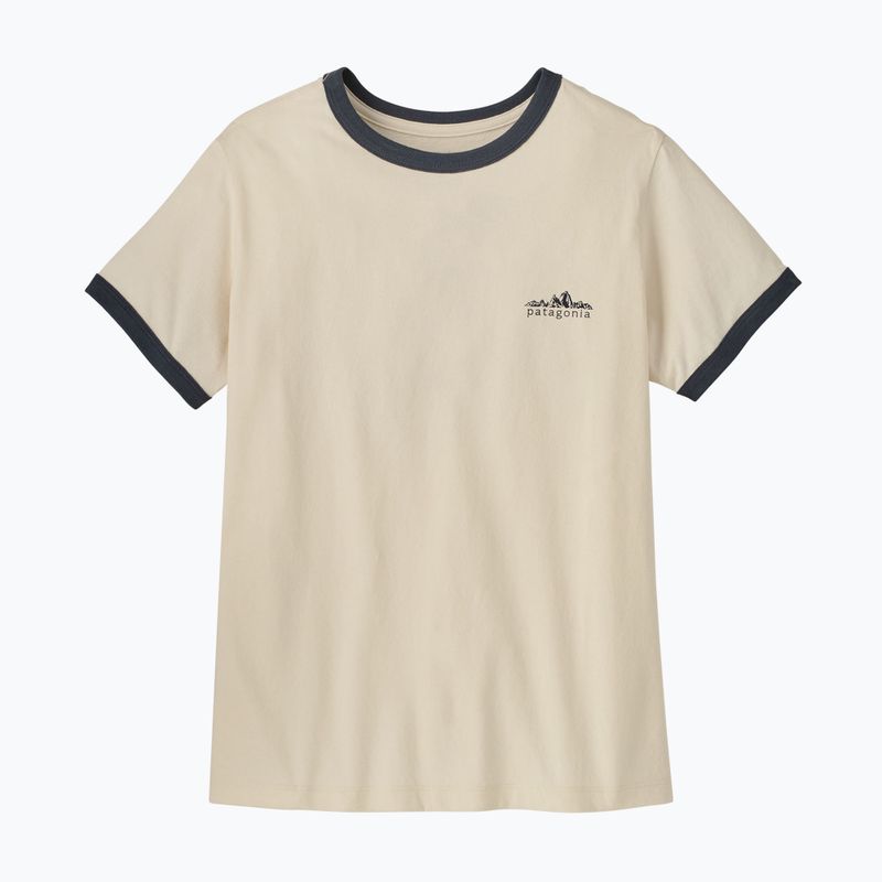 Damen-T-Shirt Patagonia Fitz Roy Foothills Ringer Tee undyed natural