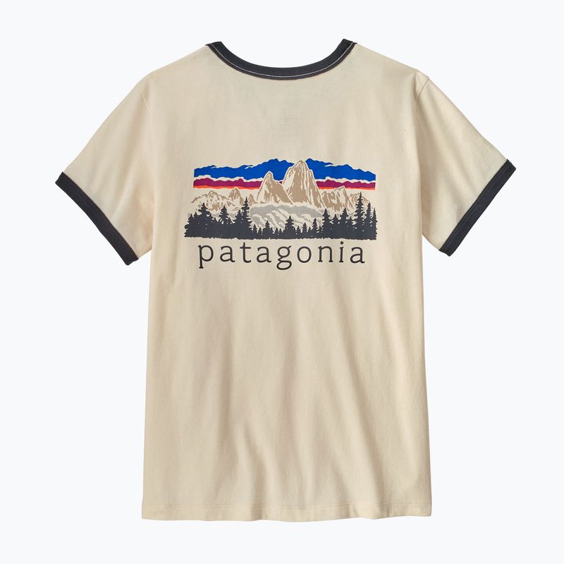 Damen-T-Shirt Patagonia Fitz Roy Foothills Ringer Tee undyed natural 2