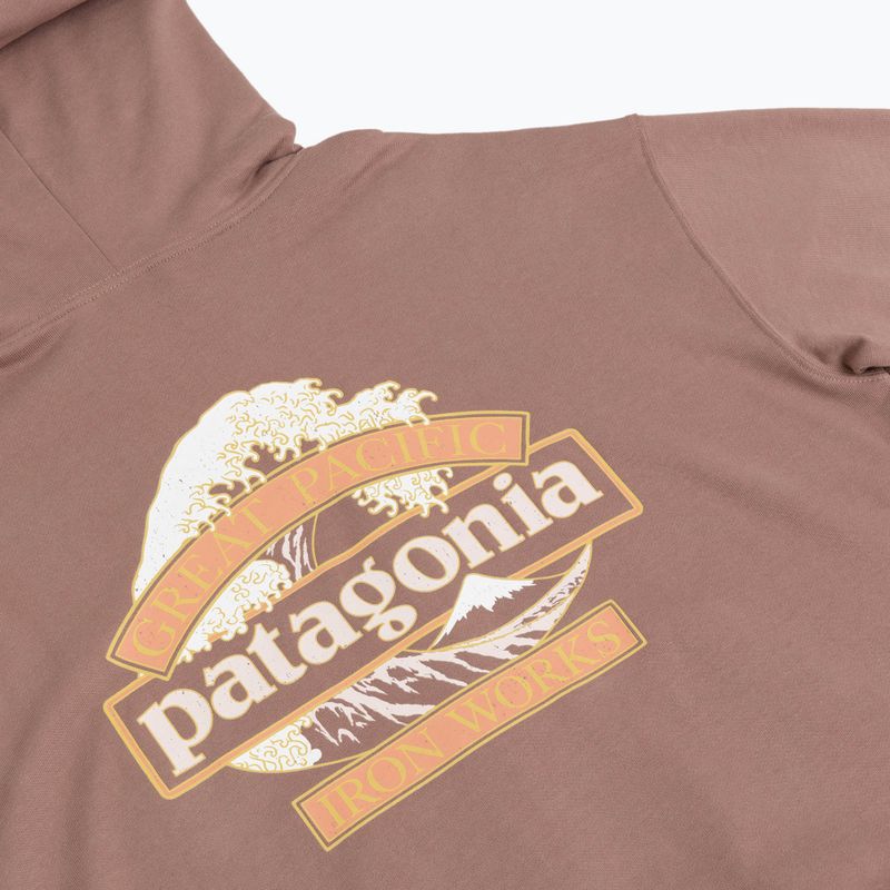 Damen-Trekkingsweatshirt Patagonia Great Waves Daily Hoody moonrise taupe 3