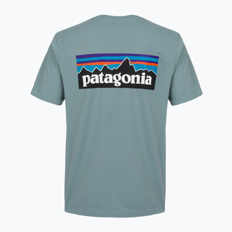 Herren-Shirt Patagonia P-6 Logo blue sage 2