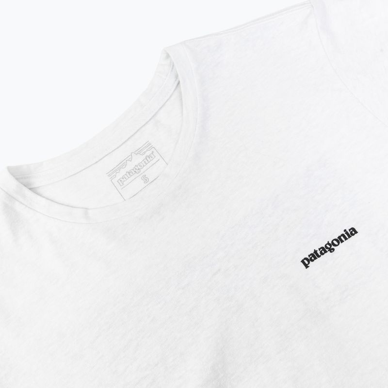 Damen-T-Shirt Patagonia P-6 Logo Responsibili-Tee fiber white 3
