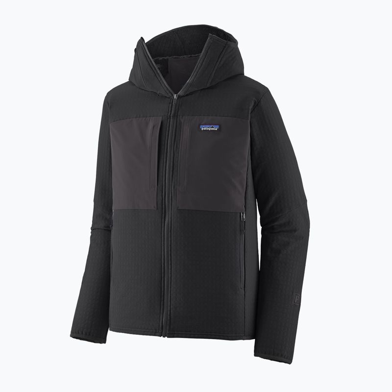 Herren-Trekkingsweatshirt Patagonia R2 TechFace Hoody black 2