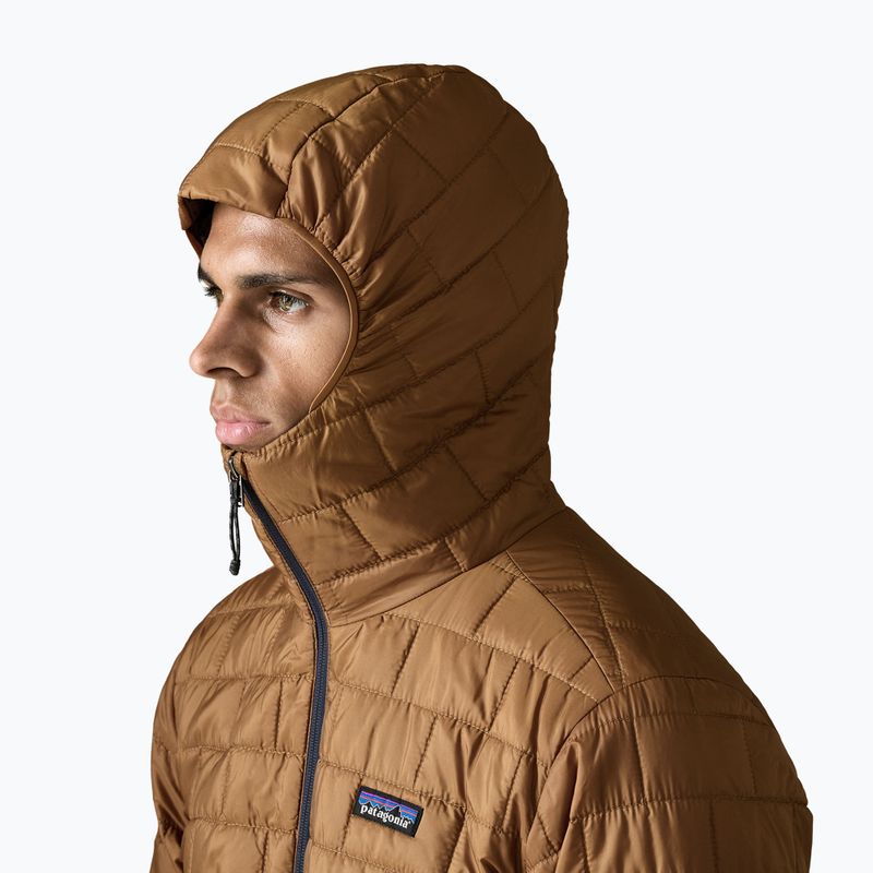 Gefütterte Herrenjacke Patagonia Nano Puff Hoody deer brown 4