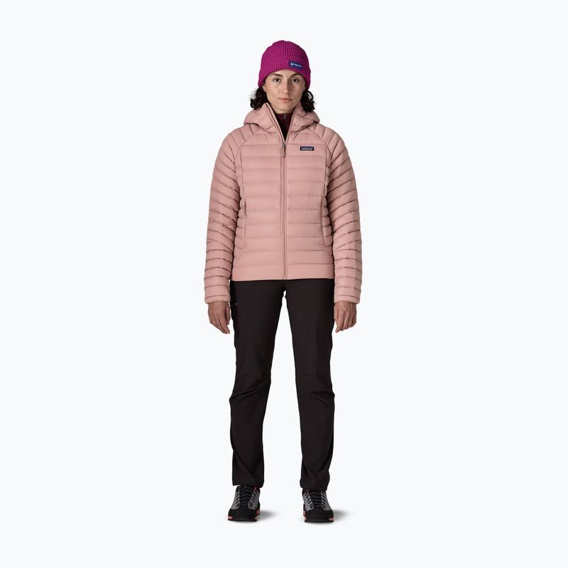 Damen-Daunenjacke Patagonia Down Sweater Hoody moonrise taupe 2