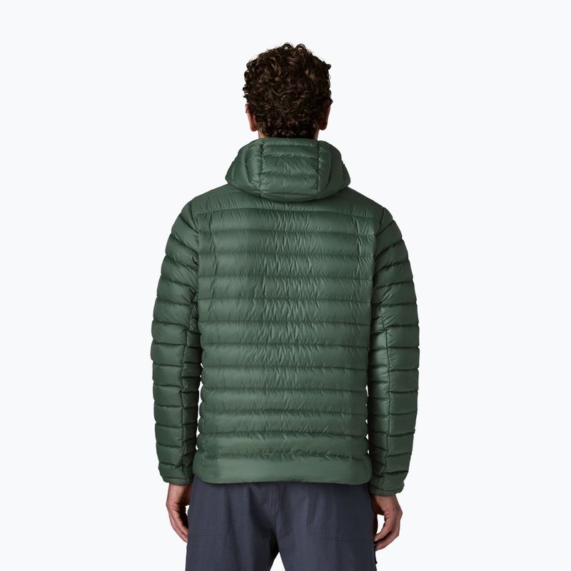 Herren-Daunenjacke Patagonia Down Sweater Hoody treeline green 2