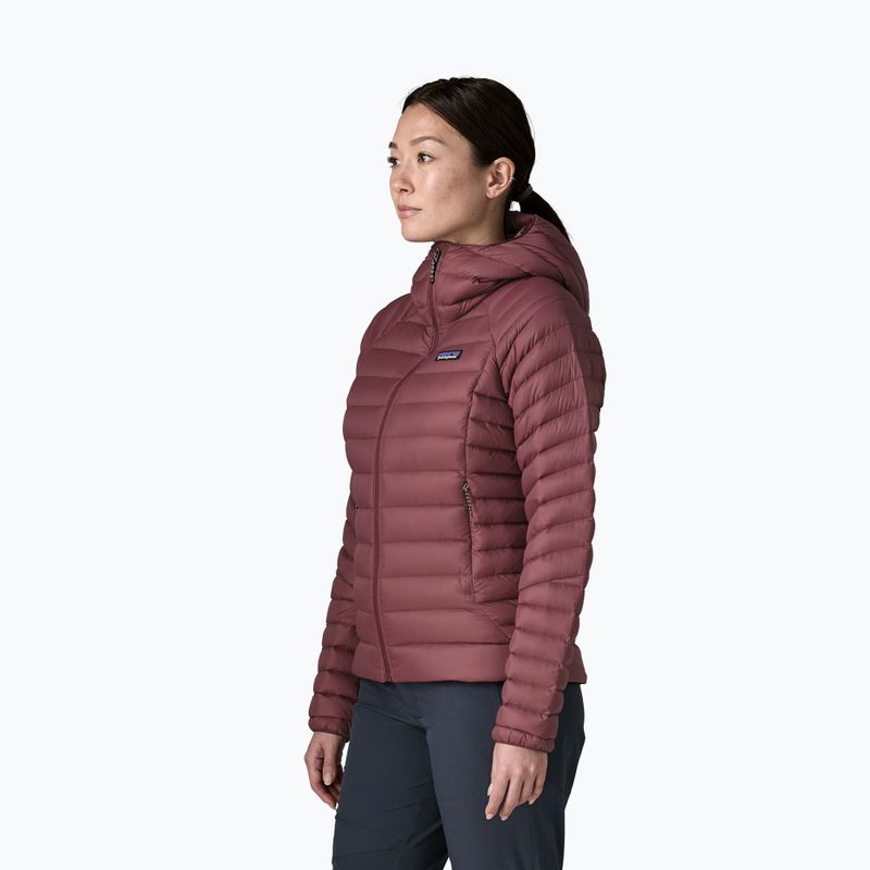 Damen-Daunenjacke Patagonia Down Sweater Hoody dark ruby 4