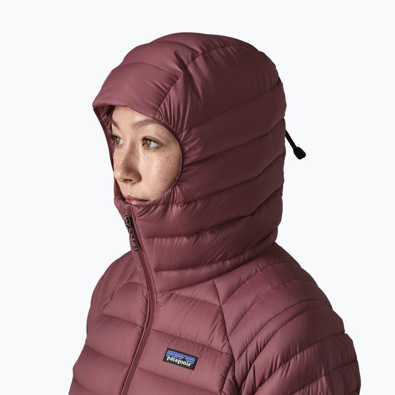 Damen-Daunenjacke Patagonia Down Sweater Hoody dark ruby 5