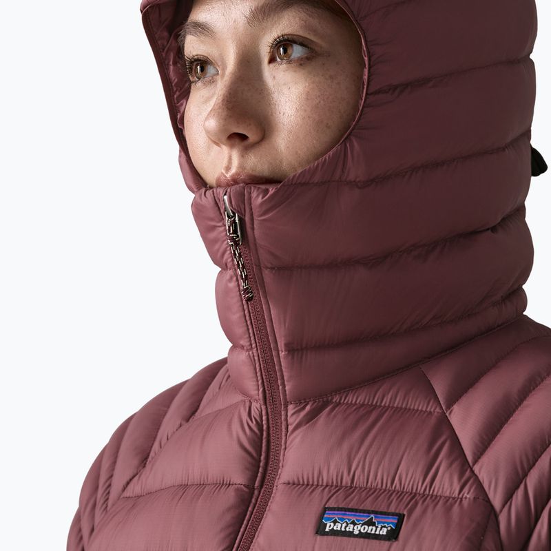 Damen-Daunenjacke Patagonia Down Sweater Hoody dark ruby 6