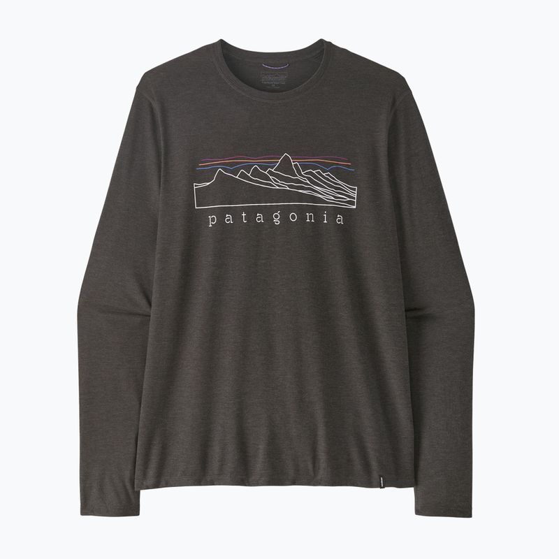 Longsleeve Herren Patagonia Cap Cool Trail Stratapeaks ink black