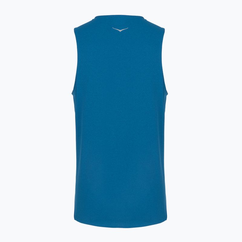 Herren-Laufshirt HOKA EveryRun Tank night glow blue 2