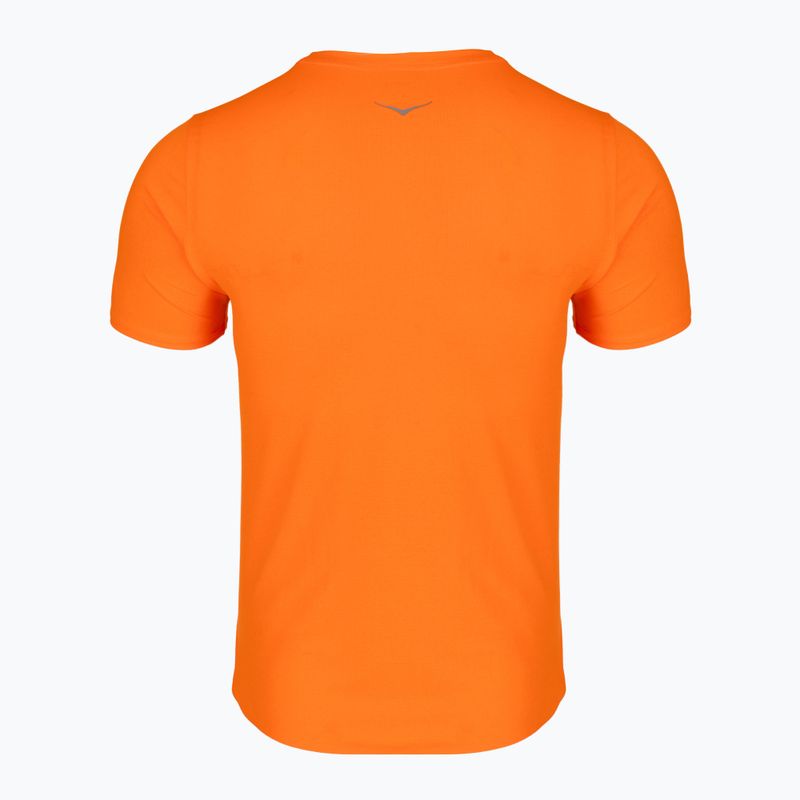 Herren-Laufshirt HOKA EveryRun Short Sleeve electric tangerine 2