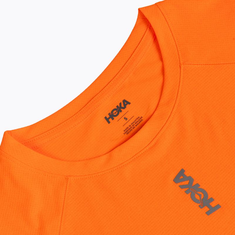 Herren-Laufshirt HOKA EveryRun Short Sleeve electric tangerine 3